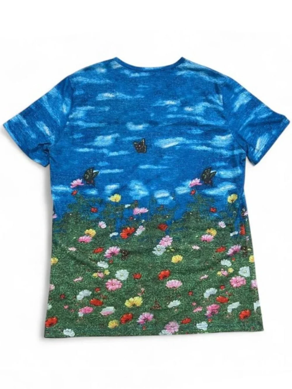 Gucci Graphic Print Tshirt Snake Floral Multicolor Made in Italy